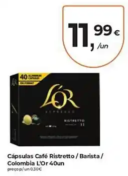 Aqui é fresco Cápsulas Café Ristretto / Barista / Colombia L'Or promoção