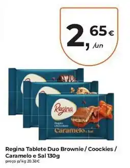 Aqui é fresco Regina Tablete Duo Brownie / Coookies / Caramelo e Sal promoção