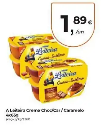 A leiteira creme choc car caramelo