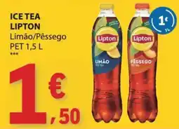 E.Leclerc ice tea lipton limão/pêssego promoção