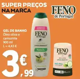E.Leclerc gel de banho óleo oliva e camomila feno de portugal promoção