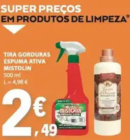 E.Leclerc Tira gorduras espuma ativa mistolin promoção