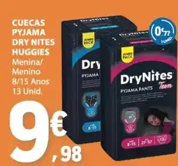 E.Leclerc Cuecas pyjama dry nites huggies promoção