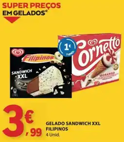 E.Leclerc Gelado sandwich xxl filipinos promoção