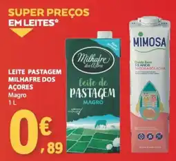 E.Leclerc Leite pastagem milhafre dos açores magro promoção