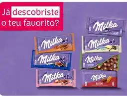 Amanhecer Tablete de Chocolate Milka Gama promoção