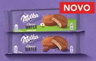 Bolacha milka choco wafer leite avelã