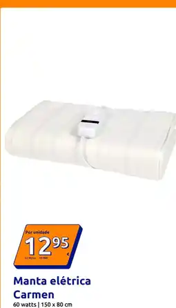 Action Manta elétrica Carmen promoção