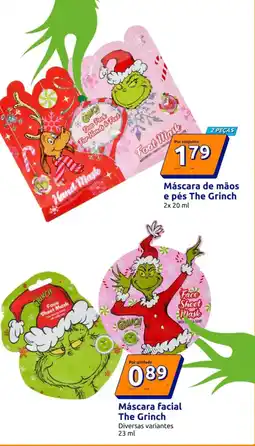 Action Máscara de mãos e pés The Grinch promoção