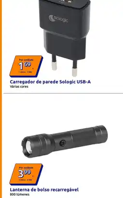 Action Carregador de parede Sologic USB-A promoção