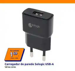 Action Carregador de parede Sologic USB-A promoção