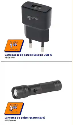 Action Carregador de parede Sologic USB-A promoção