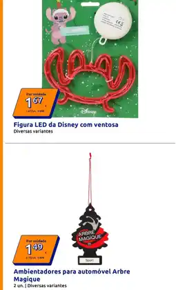Action Figura led da disney com ventosa promoção