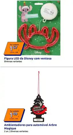Action Figura led da disney com ventosa promoção