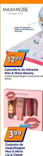 Action Calendário do advento max & more beauty promoção