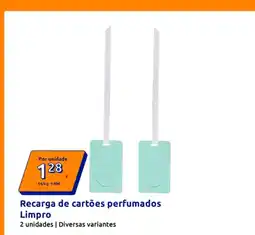 Action Recarga de cartões perfumados limpro promoção