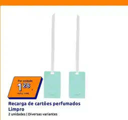 Action Recarga de cartões perfumados limpro promoção