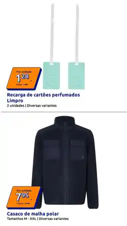 Action Recarga de cartões perfumados limpro promoção