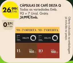 Pingo Doce Cápsulas de café delta q promoção