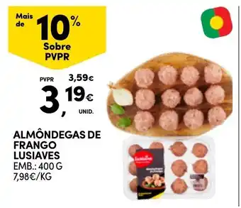Almôndegas de frango lusíaves