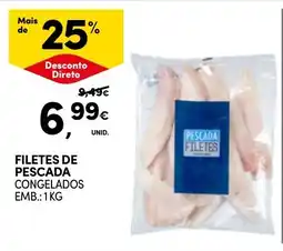 Continente Filetes de pescada promoção