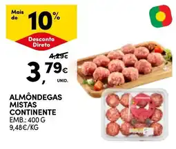 Continente Almôndegas mistas continente promoção