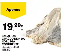 Continente Bacalhau graudo de 1 da noruega continente promoção