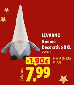 Lidl Livarno Gnomo Decorativo XXL promoção