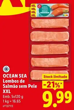 Lidl Ocean Sea Lombos de Salmão sem Pele XXL promoção