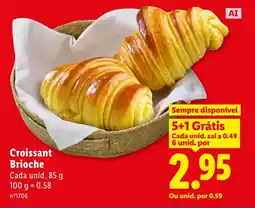 Lidl Croissant Brioche promoção