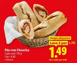 Lidl Pão com Chouriço promoção