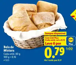Lidl Bola de Mistura promoção