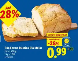 Lidl Pão Forma Rústico Rio Maior promoção