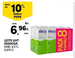 Continente Leite uht mimosa promoção