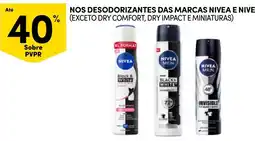 Continente nos desodorizantes das marcas nivea e nivea men promoção