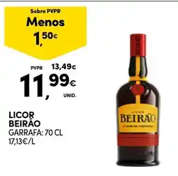 Continente Licor beirão promoção