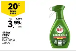 Continente Spray fairy limão promoção