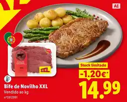 Lidl Bife de Novilho XXL promoção