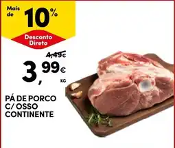 Continente Pá de porco c/ osso continente promoção