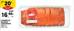 Continente Lombos de salmao continente promoção