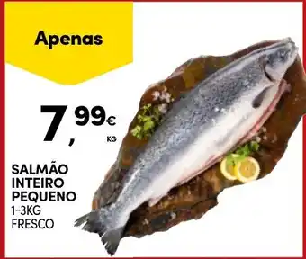 Salmão inteiro pequeno fresco