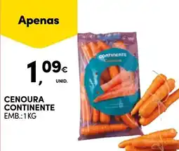 Continente Cenoura continente promoção