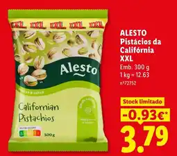 Lidl Alestó pistácios da califórnia xxl promoção