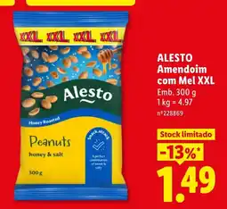 Lidl Alesto amendoim com mel xxl promoção