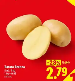Lidl Batata Branca promoção