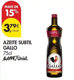 Pingo Doce azeite subtil gallo promoção