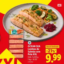Lidl ocean sea lombos de salmão sem pele xxl promoção