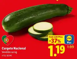 Lidl Curgete Nacional promoção