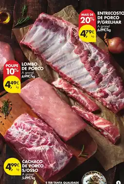 Pingo Doce Lombo de porco promoção