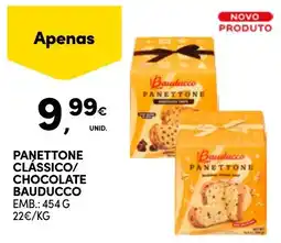 Continente Panettone clássico/chocolate bauducco promoção